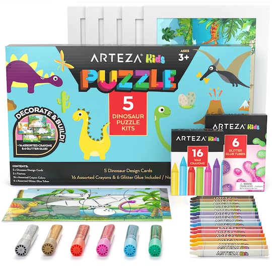 Arteza&#xAE; Kids Dinosaurs Jigsaw Puzzle Set, 32 pcs